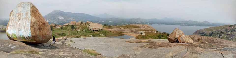 Panoramic Picture of the ponds and the Maidala Lake